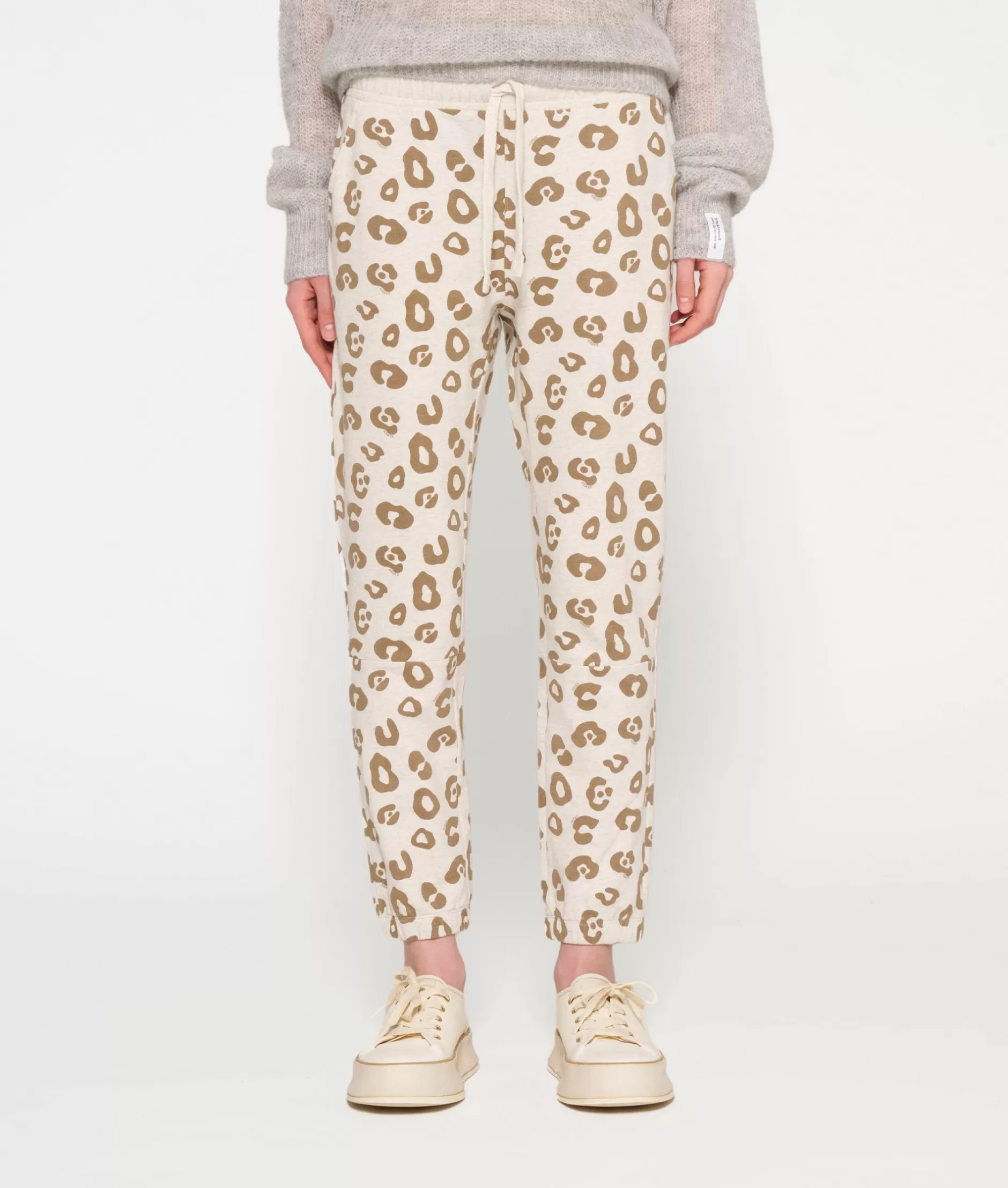 Damen 10DAYS Hosen>Cropped Jogger Leopard