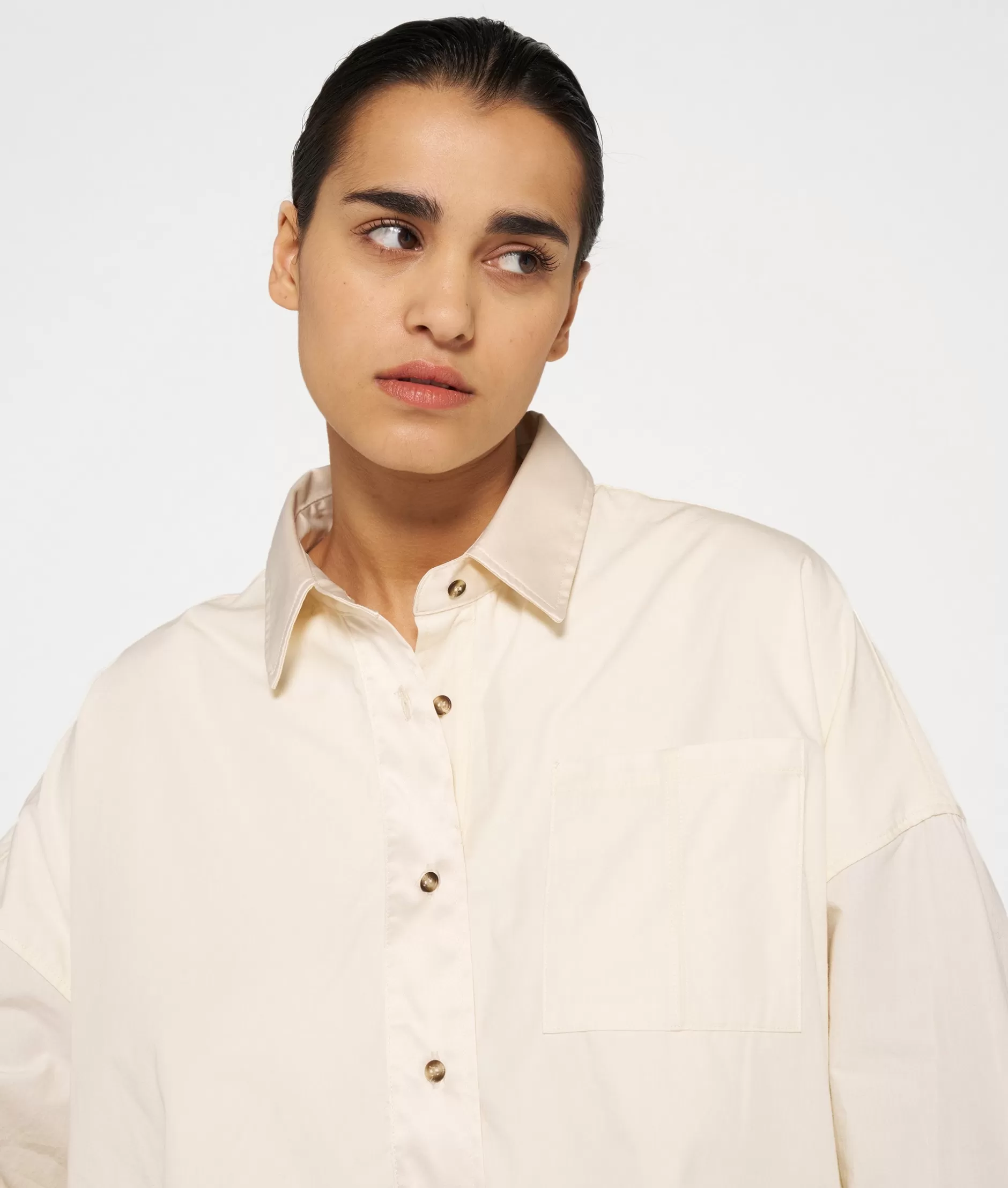 Damen 10DAYS Blusen>Cropped Smoking Blouse