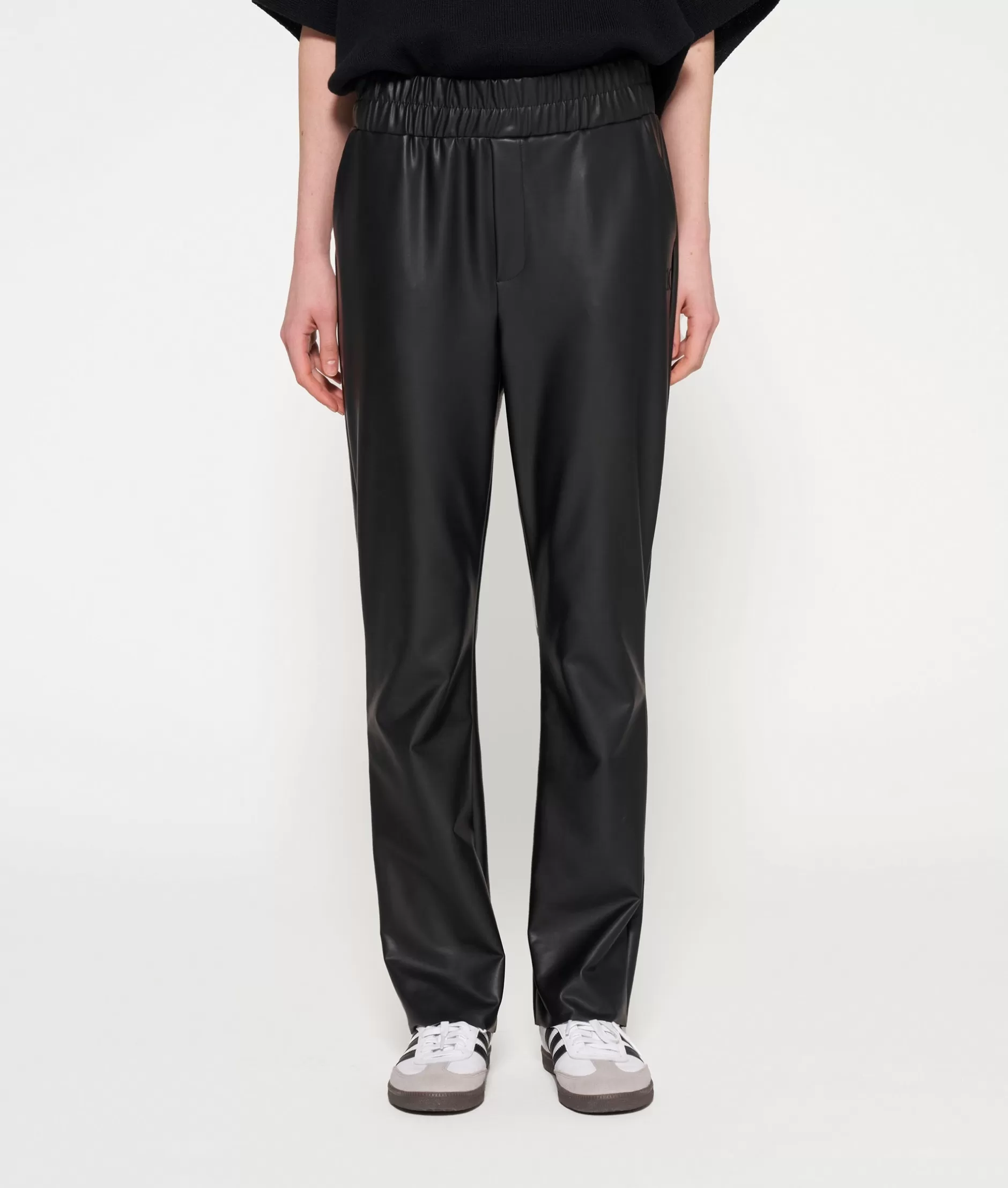 Damen 10DAYS Hosen>Leather Look Flared Pants