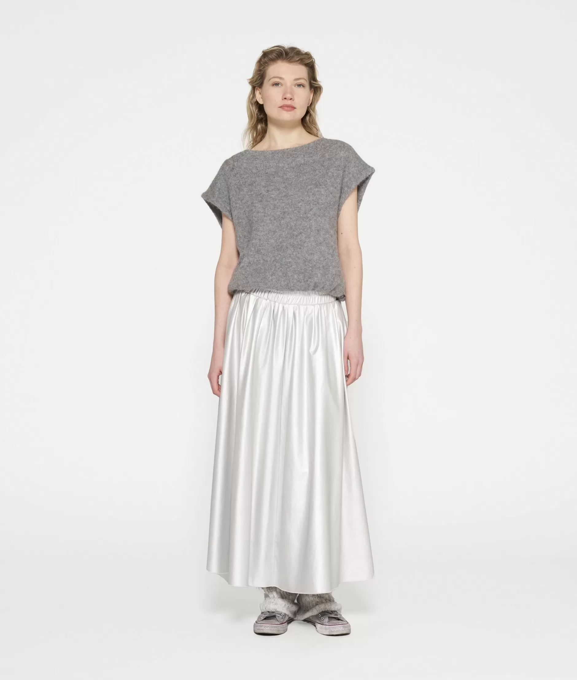 Damen 10DAYS Röcke>Leather Look Pleated Skirt