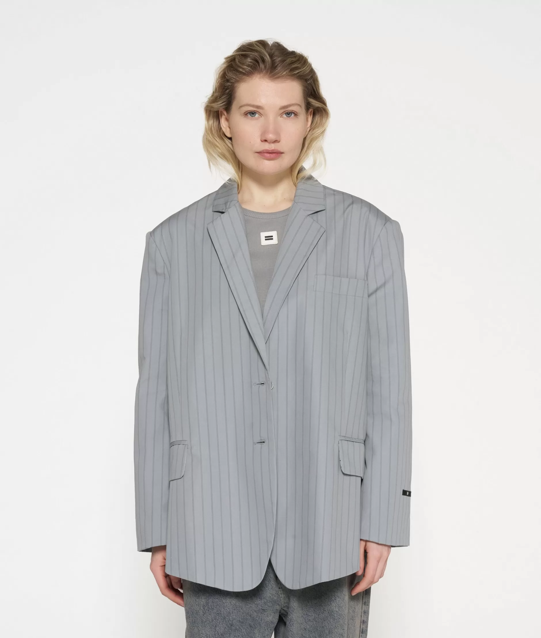 Damen 10DAYS Blazer>Oversized Pinstripe Blazer