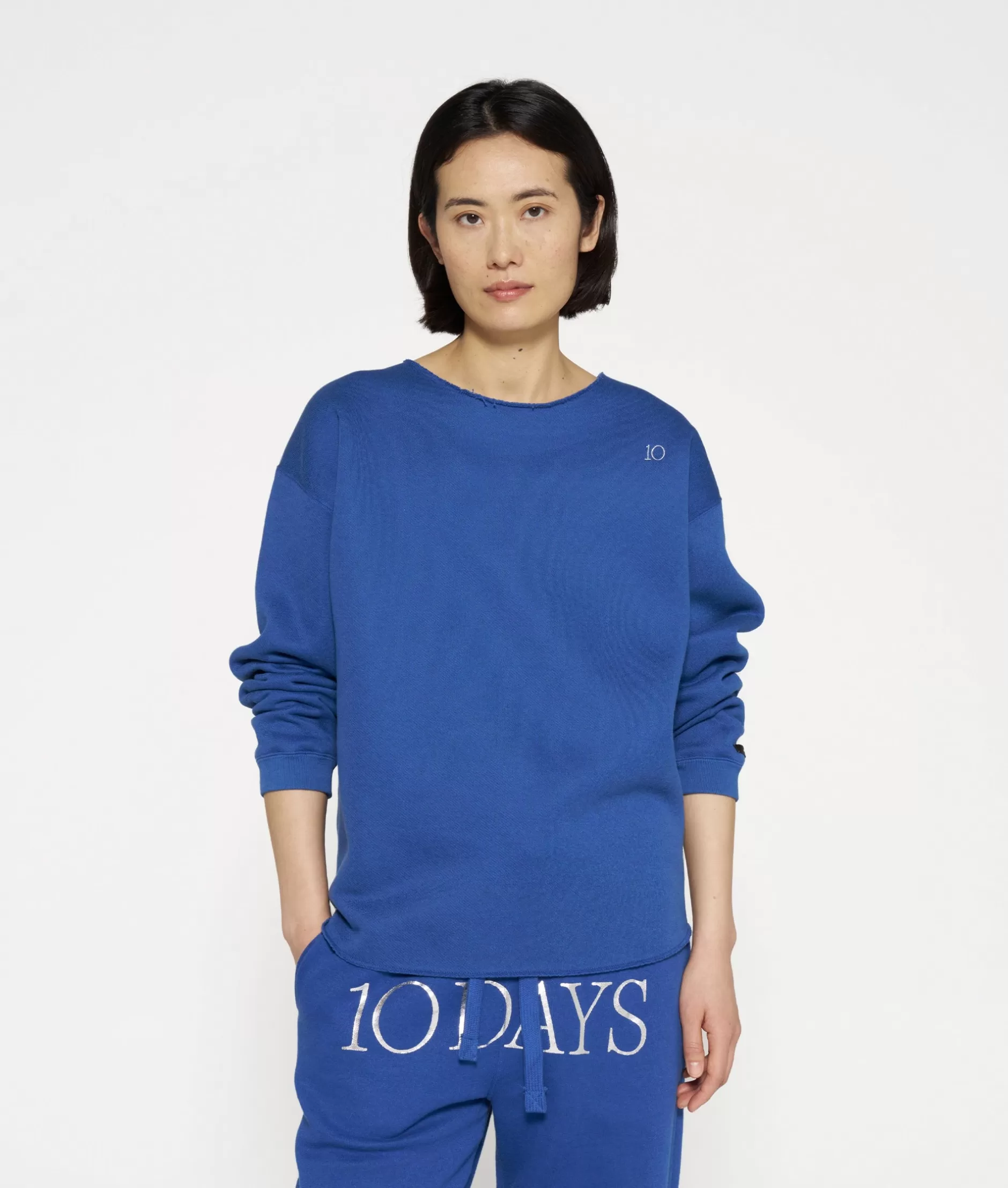 Damen 10DAYS Sweatshirts>Raw Edge Statement Sweater