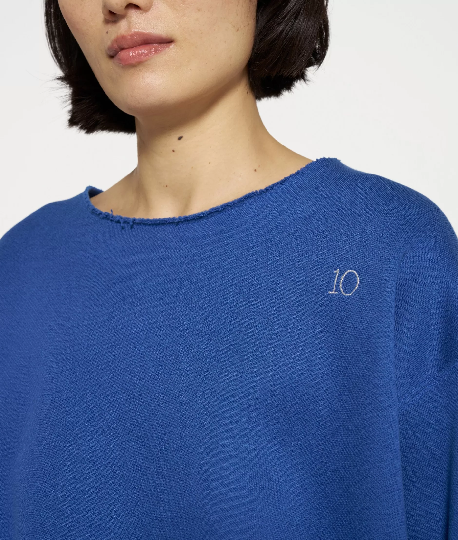 Damen 10DAYS Sweatshirts>Raw Edge Statement Sweater