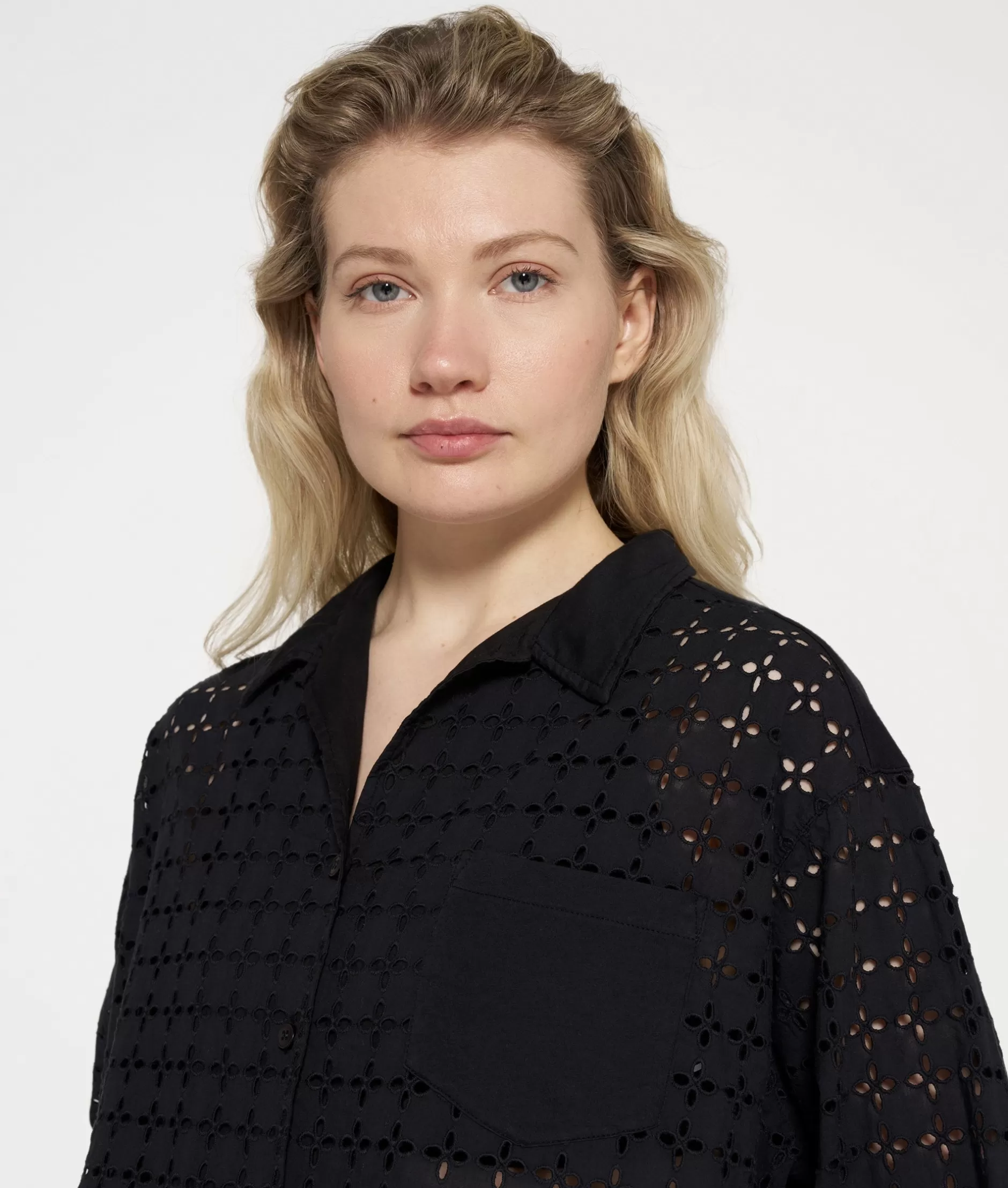 Damen 10DAYS Blusen>Shirt Broidery Anglaise