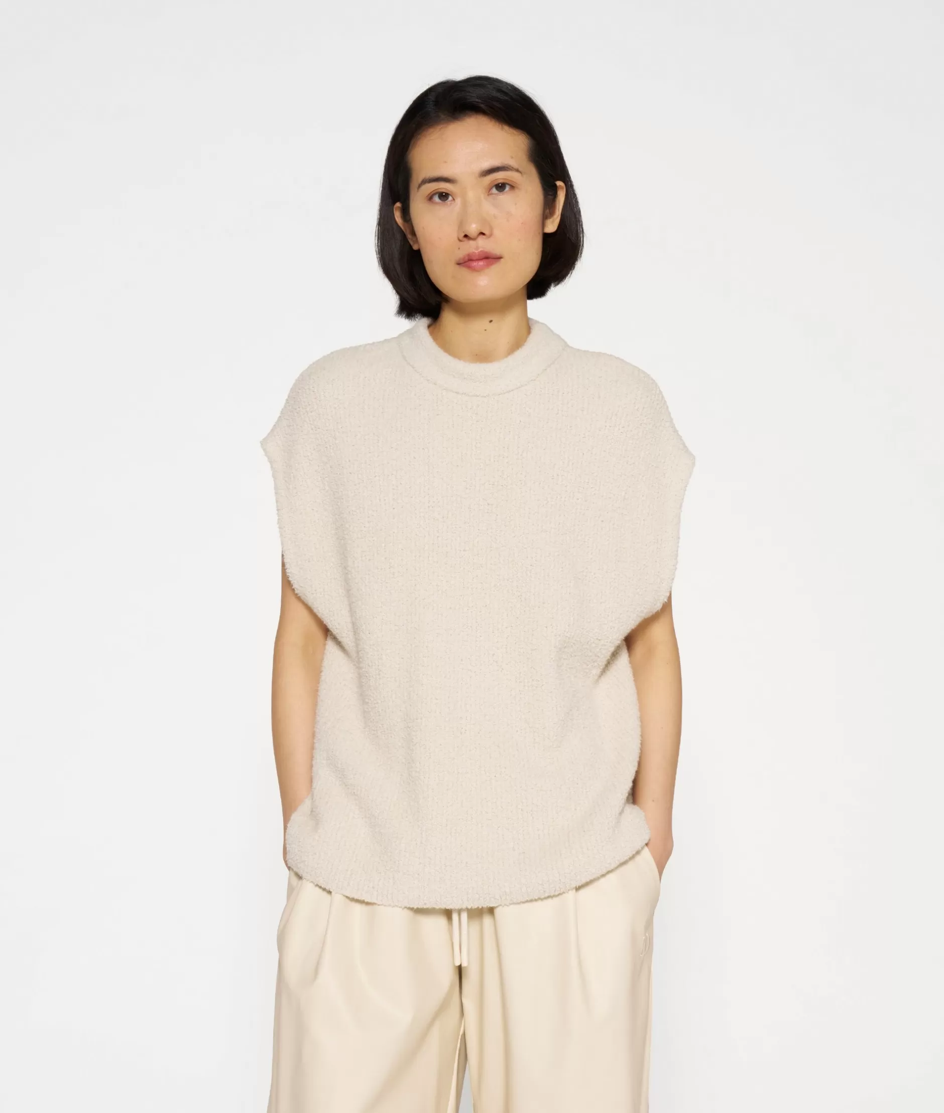 Damen 10DAYS Pullover>Short Sleeve Boucle Top