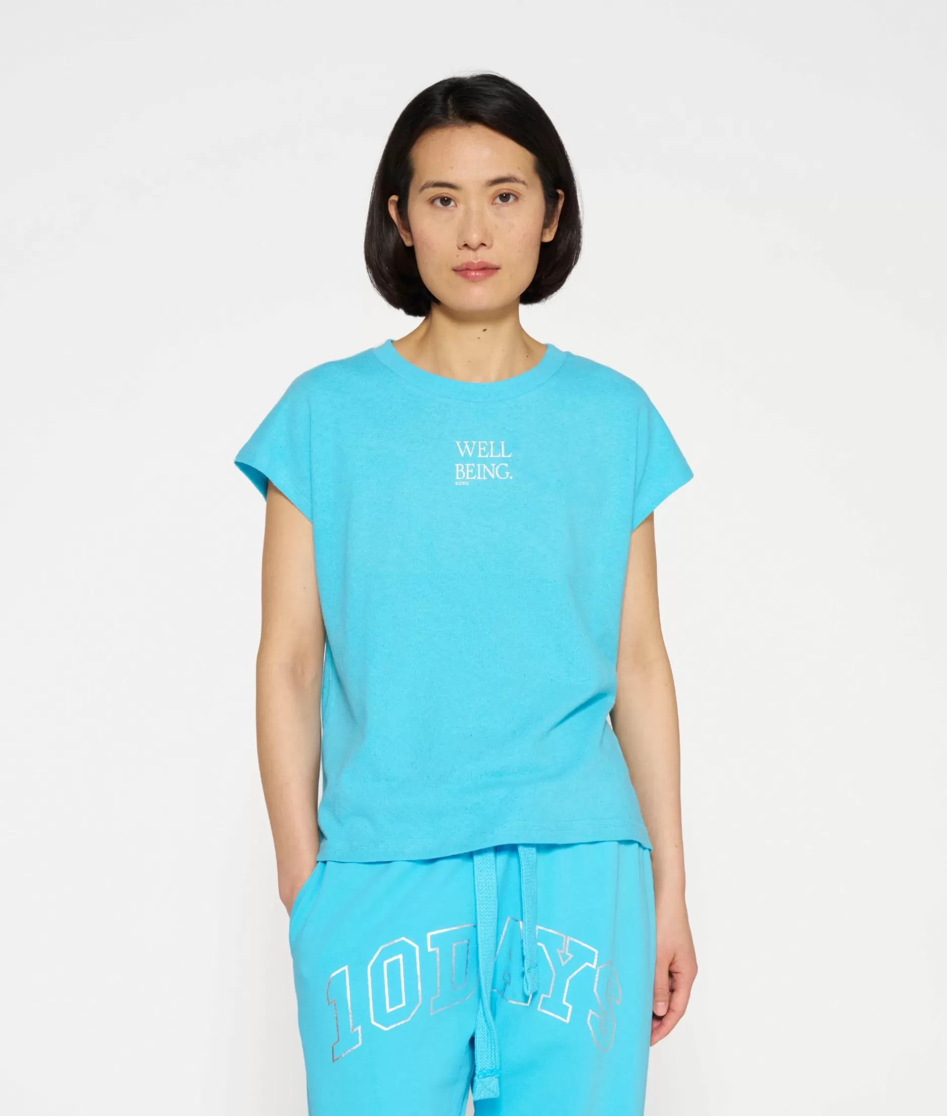 Damen 10DAYS T-Shirts>Short Sleeve Tee Linen