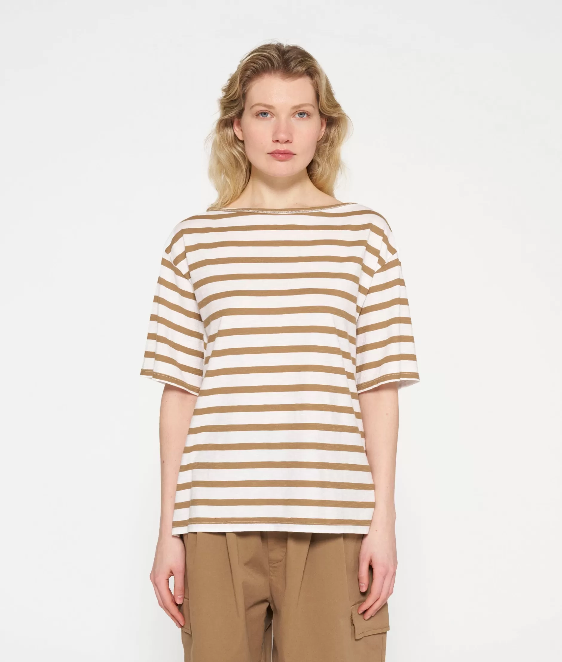 Damen 10DAYS T-Shirts>Short Sleeve Tee Stripes