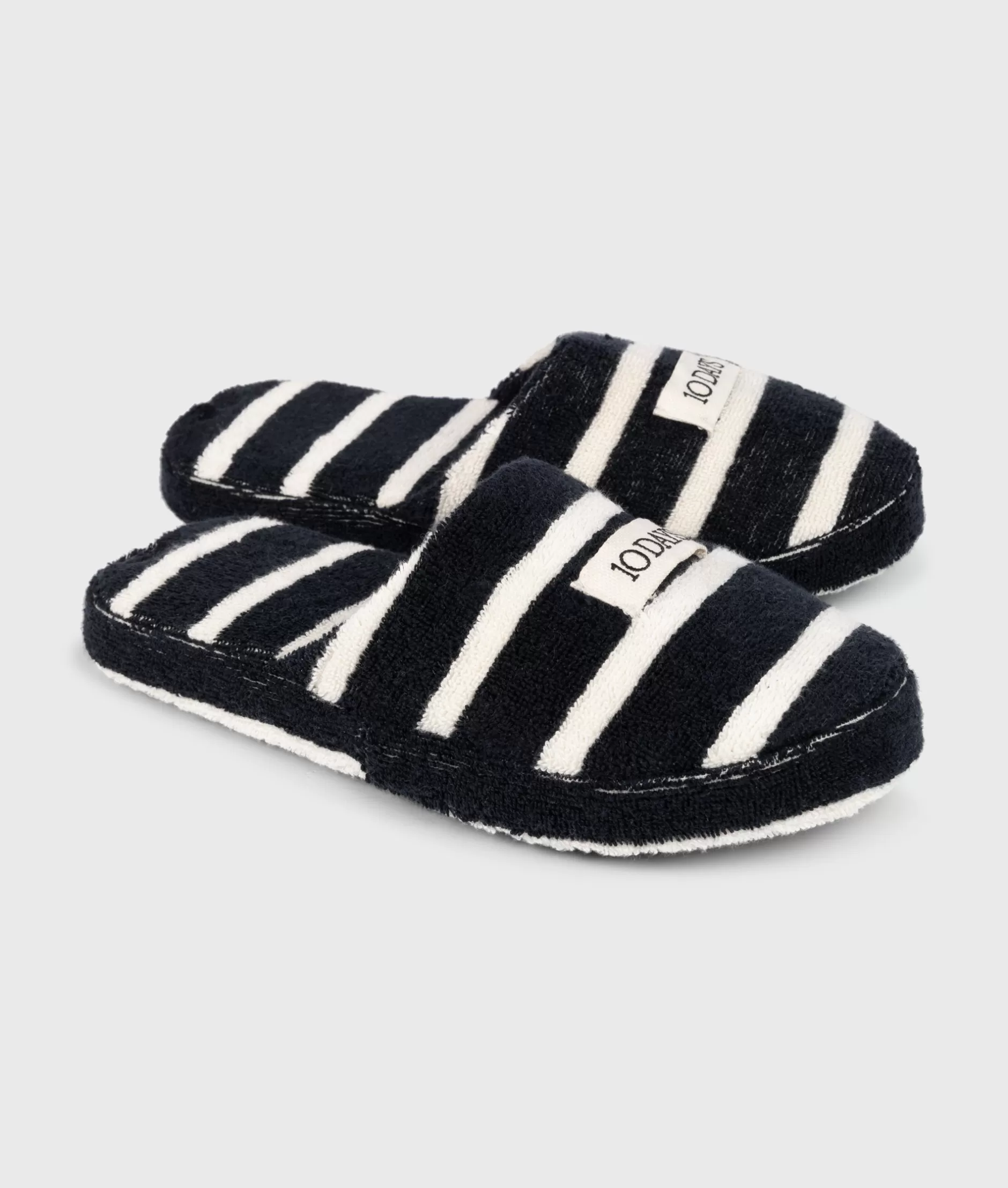 Damen 10DAYS Schuhe>Slippers Stripes