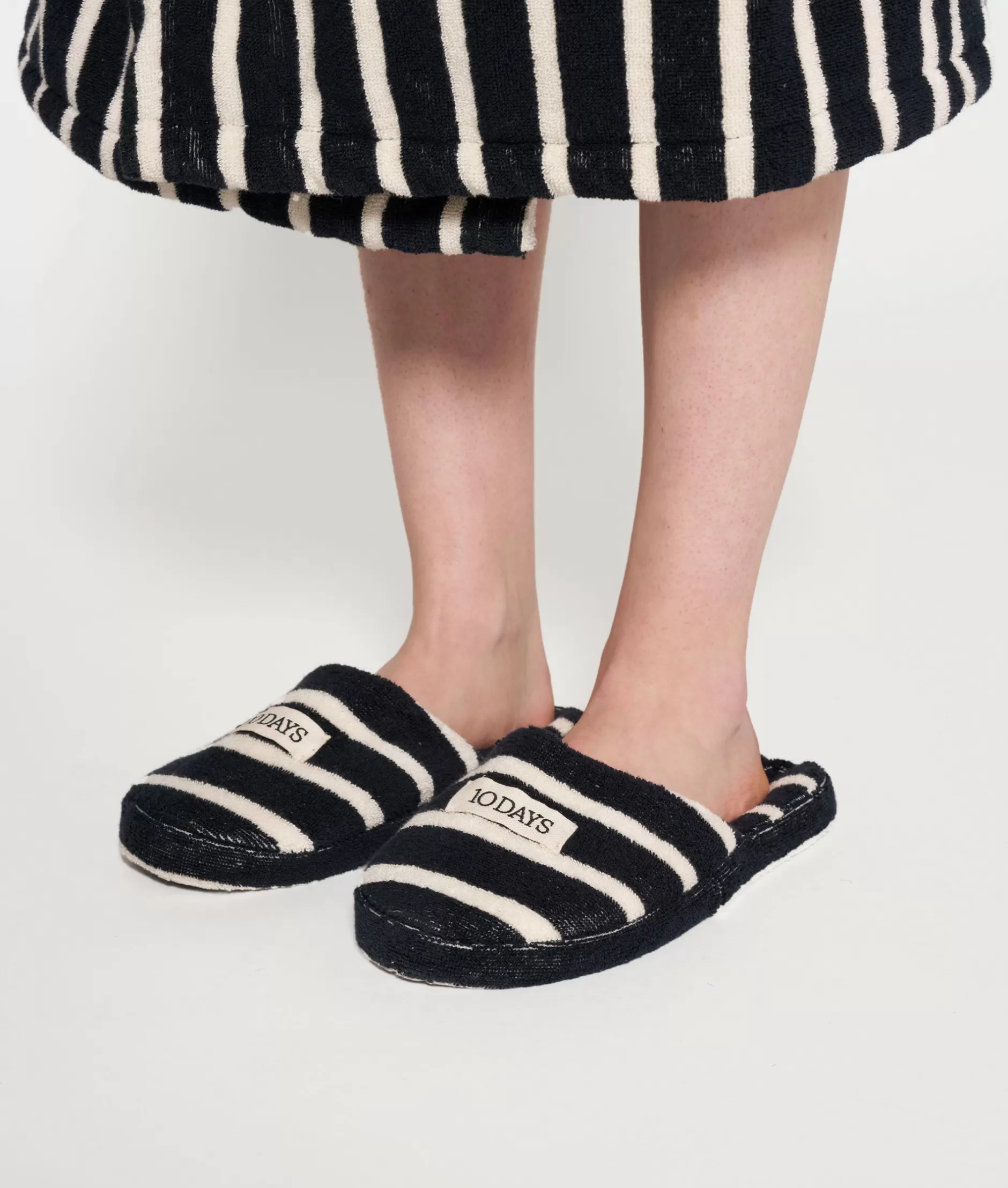 Damen 10DAYS Schuhe>Slippers Stripes