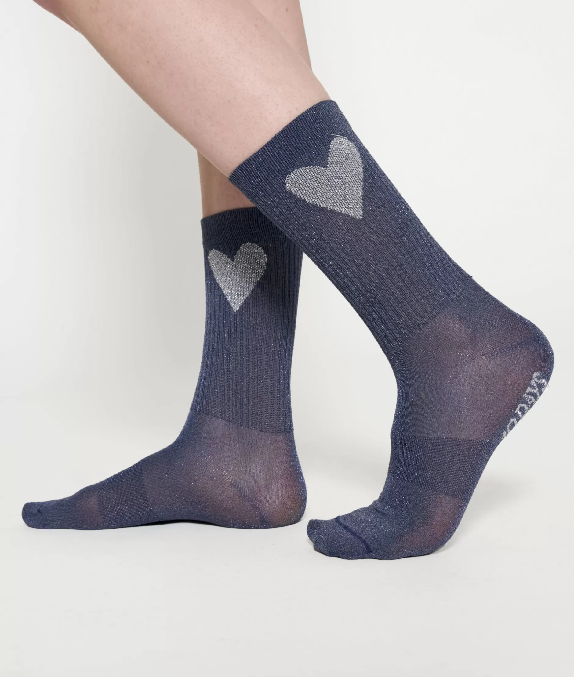 Damen 10DAYS Unterwäsche | Socken>Socks Lurex Heart