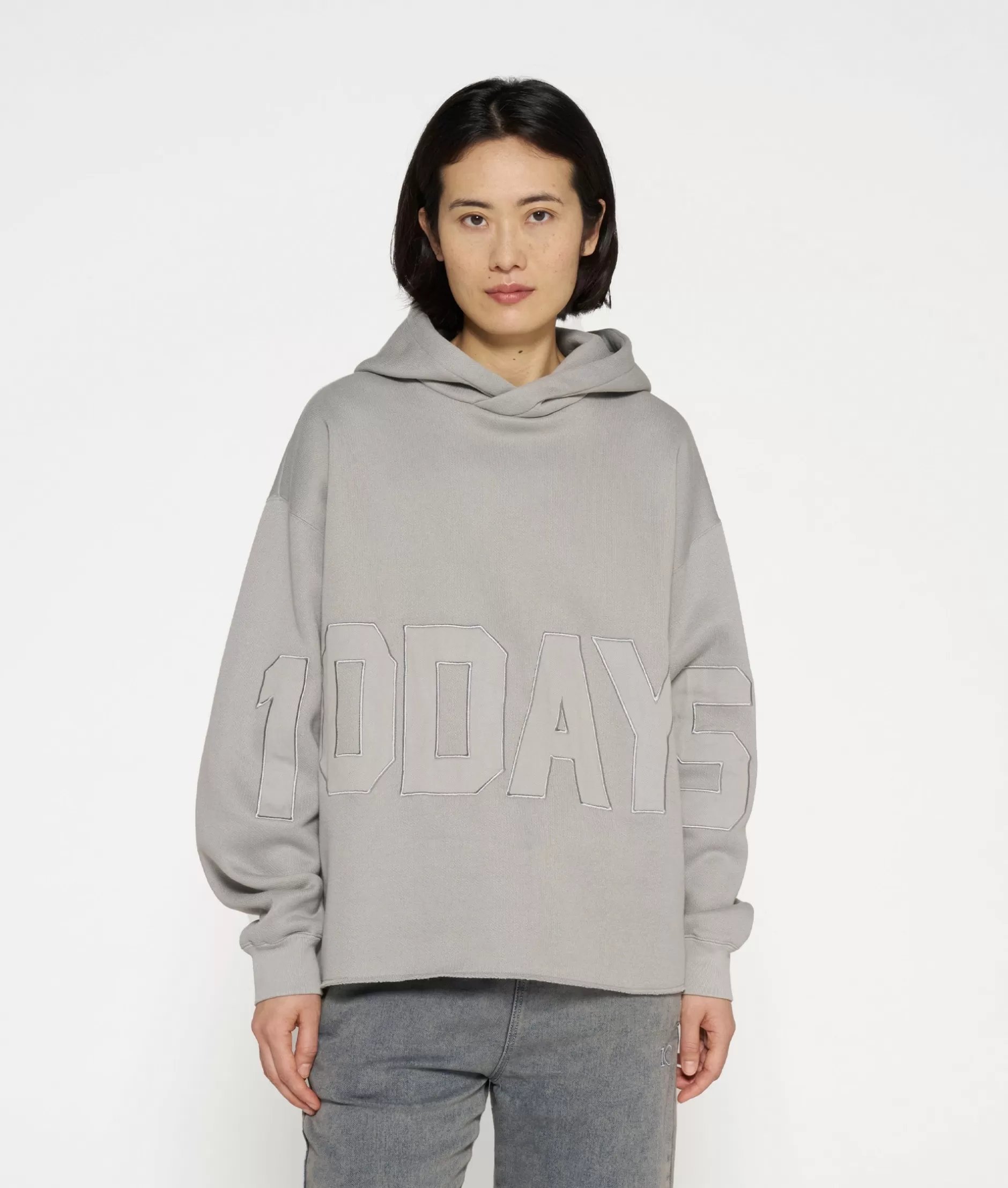 Damen 10DAYS Sweatshirts>Statement Hoodie Logo Patch