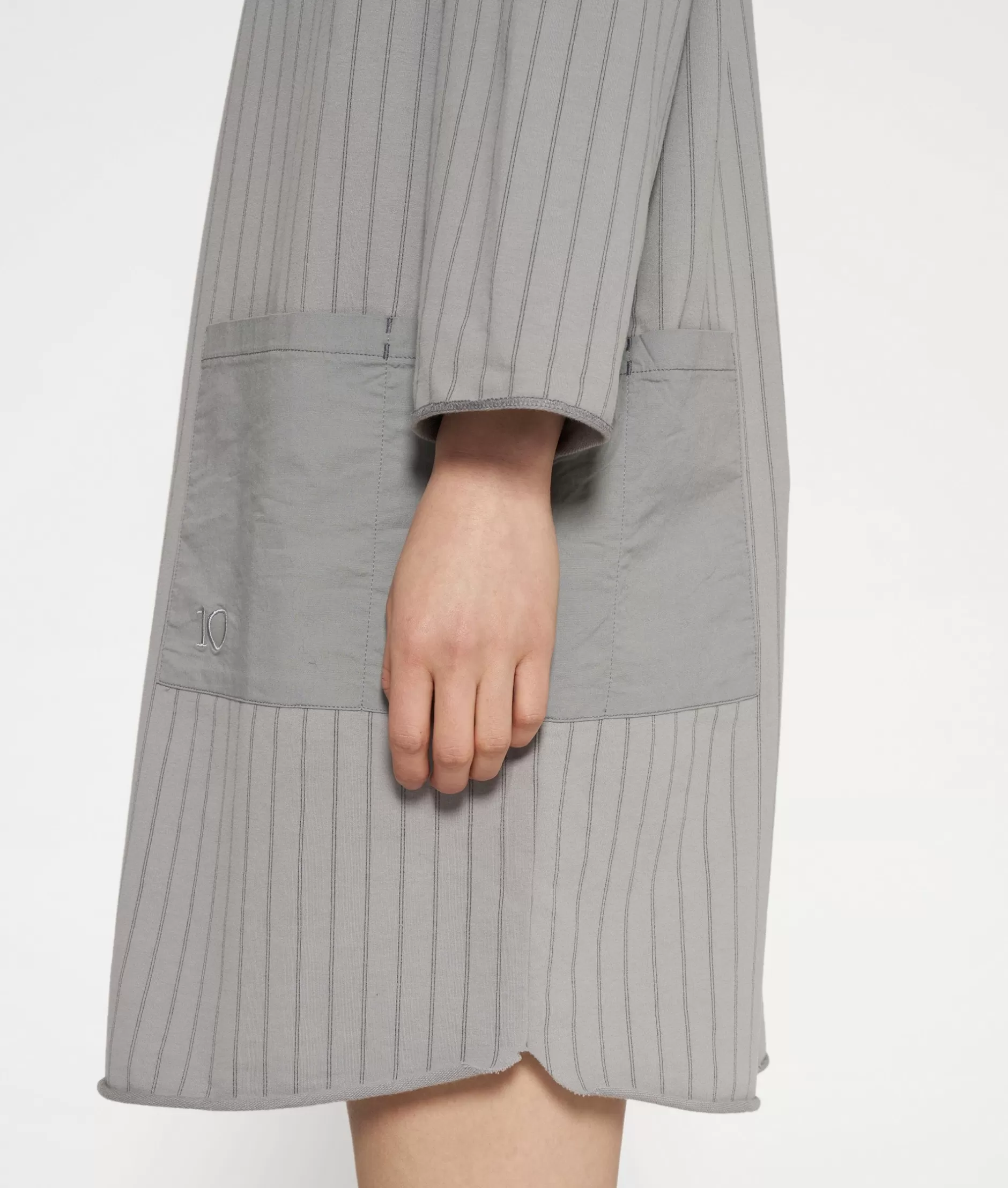 Damen 10DAYS Kleider>Sweat Dress Pinstripe