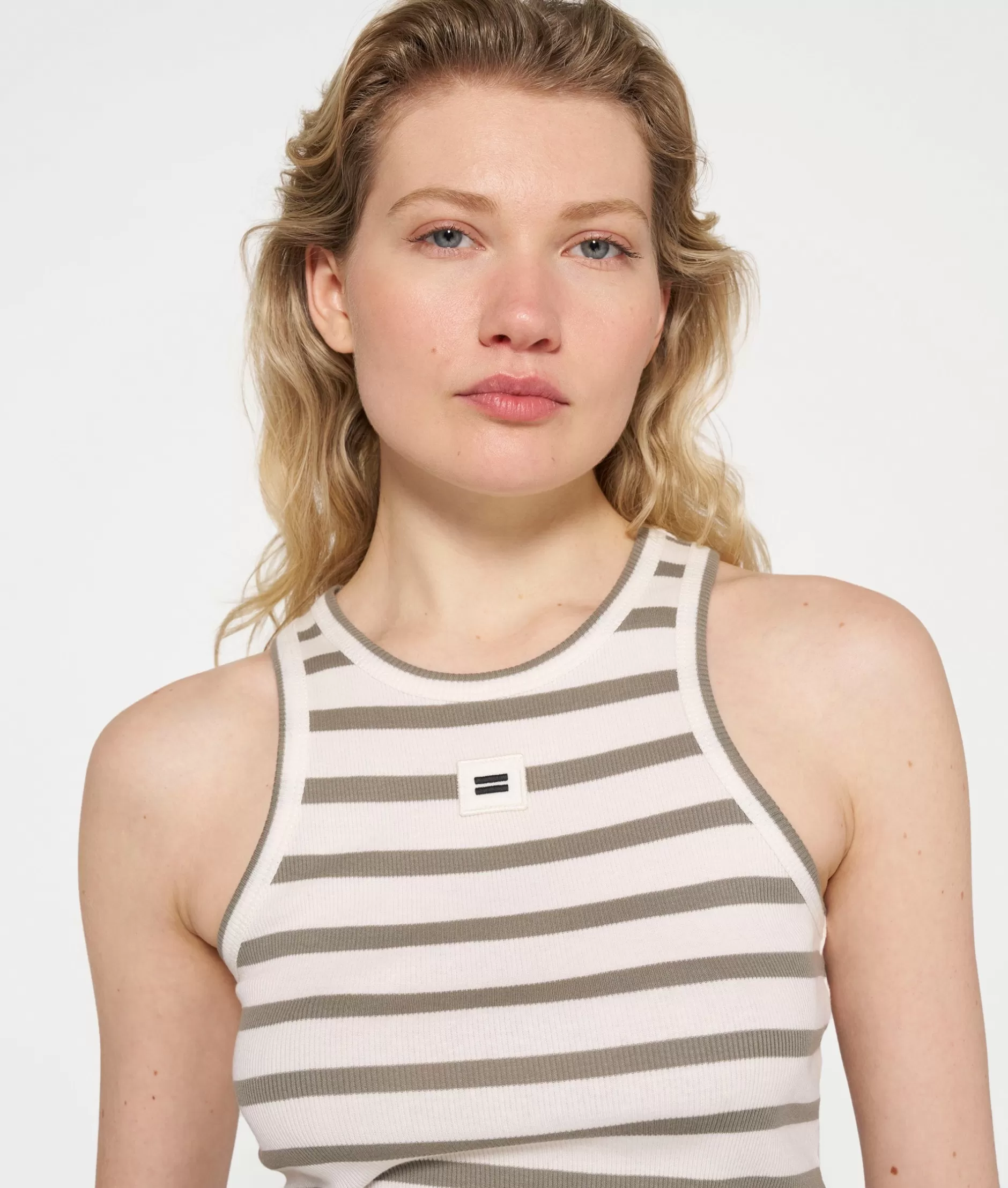 Damen 10DAYS Tops>Tank Top Rib Stripes