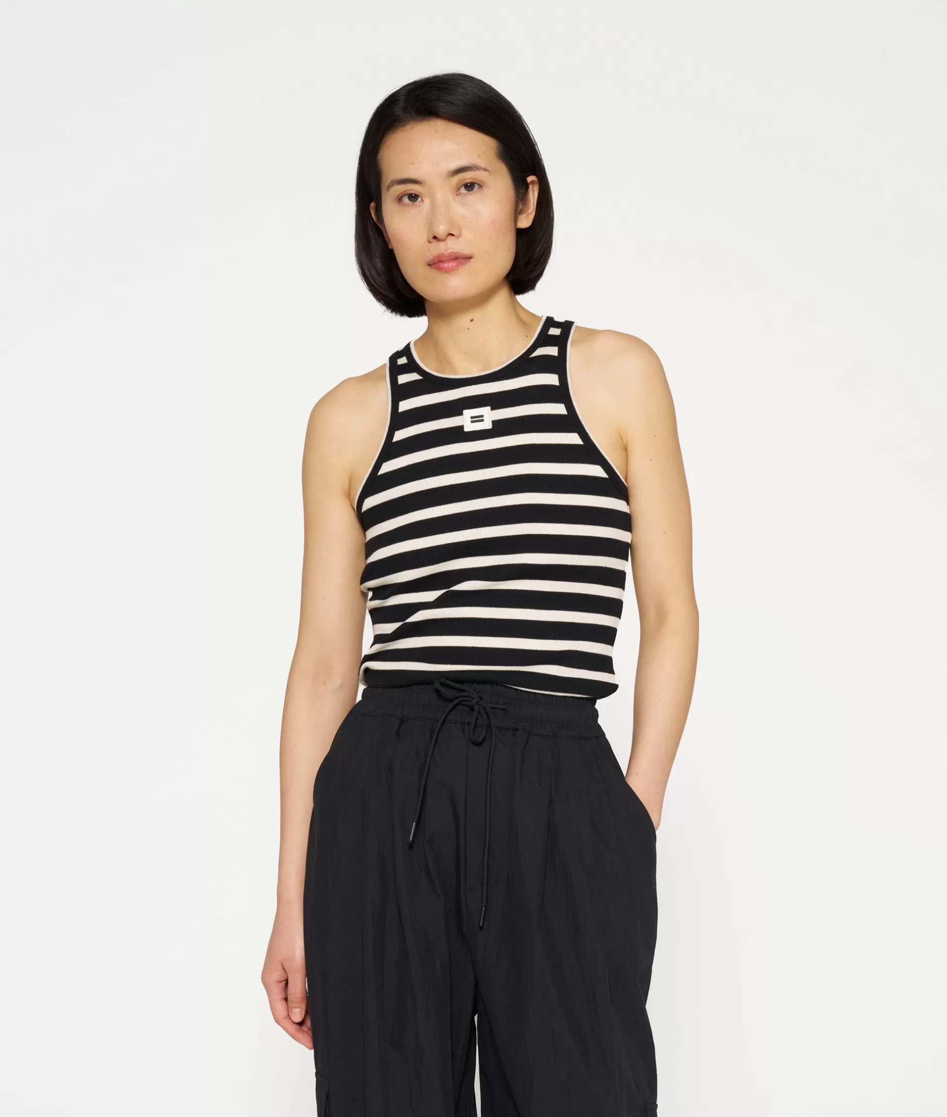 Damen 10DAYS Tops>Tank Top Rib Stripes