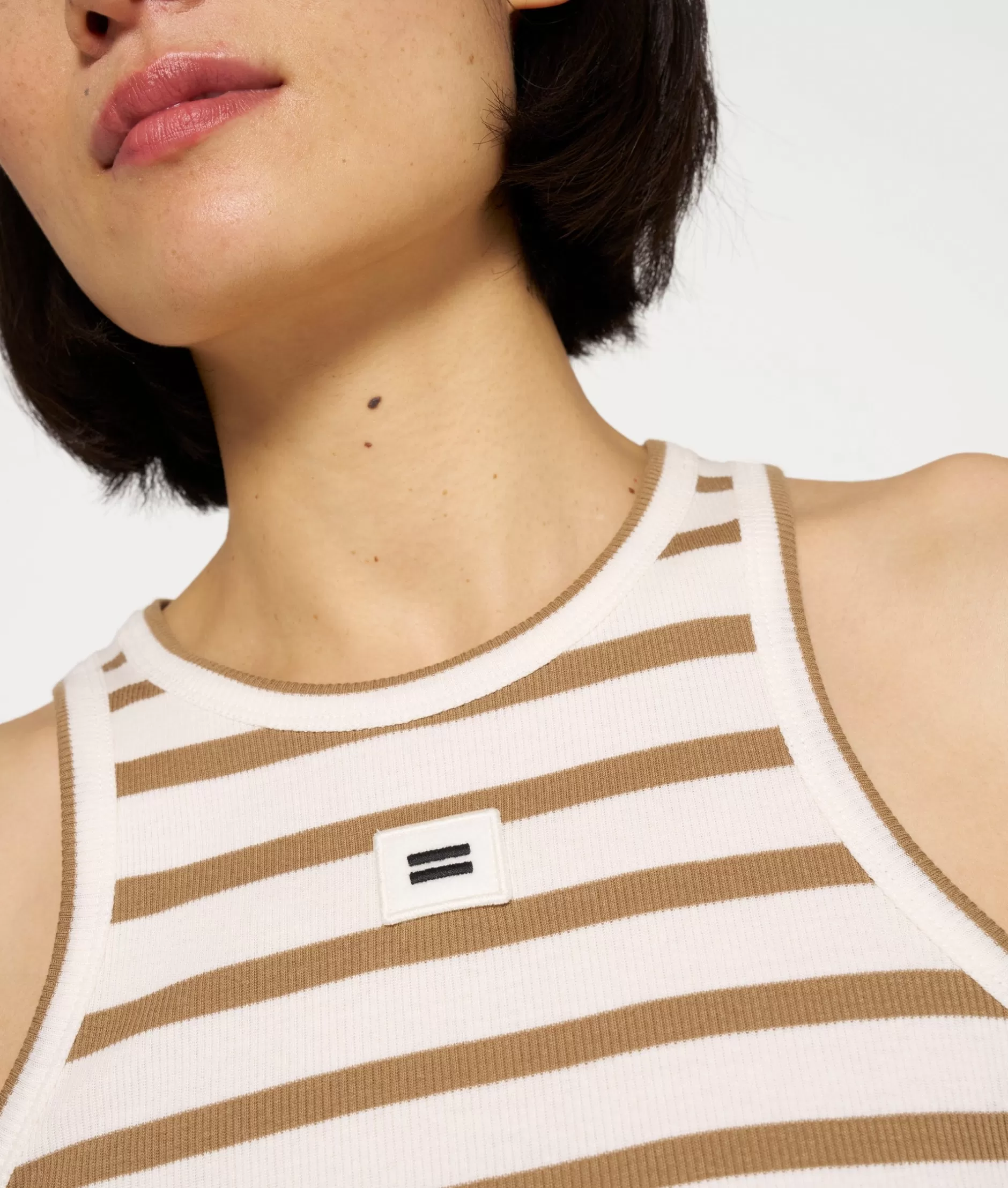 Damen 10DAYS Tops>Tank Top Rib Stripes